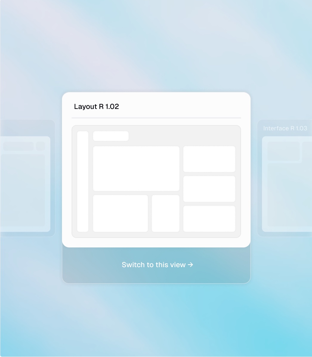 The Agora: a user switching between interface versions of the same product